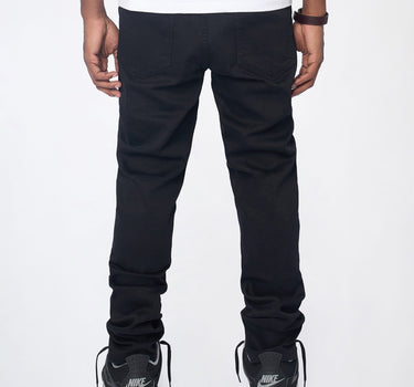 Midnight Rhinestone Skinny Jeans - Black
