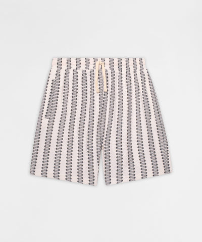 Textured Short - Grey White
