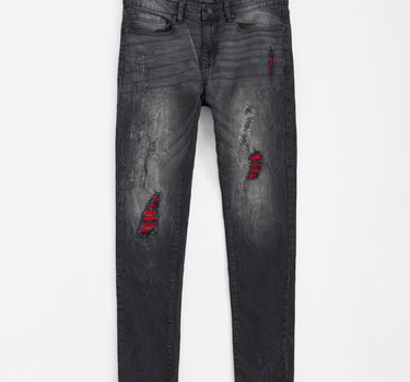Vice Ripped Denim Pants - Washed Black