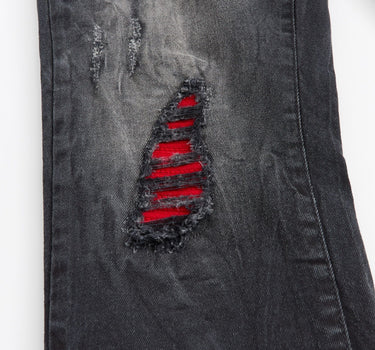 Vice Ripped Denim Pants - Washed Black