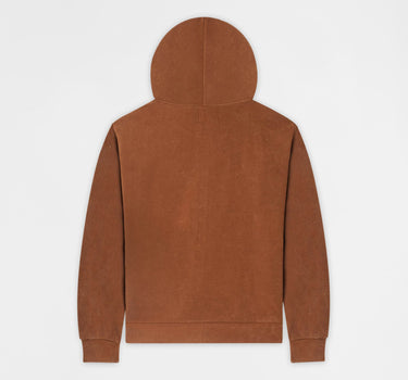 Tribal Rhinestone Zip Up Hoodie - Brown