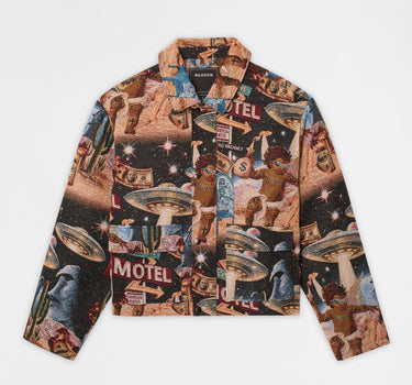 Space Desert Tapestry Varsity Jacket