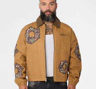 Camo Floral Wreath Workwear Jacket