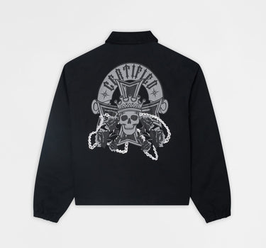 No Limits Collared Workwear Jacket - Black
