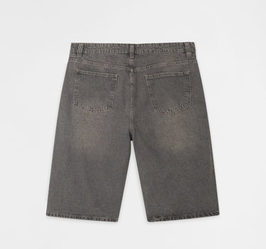 Baggy Denim Short - Washed Slate Grey