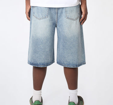 Baggy Denim Short - Light Blue