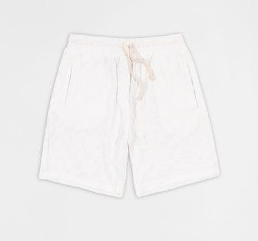 Textured Honey Comb Short - White