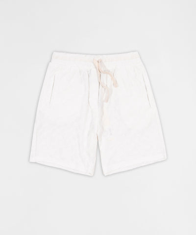 Textured Honey Comb Short - White