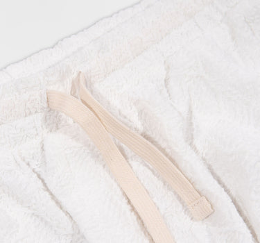 Textured Honey Comb Short - White