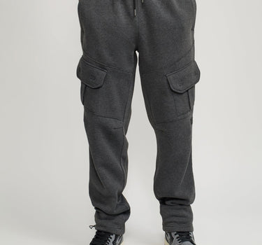 Banks Relaxed Fit Fleece Cargo Pants - Charcoal