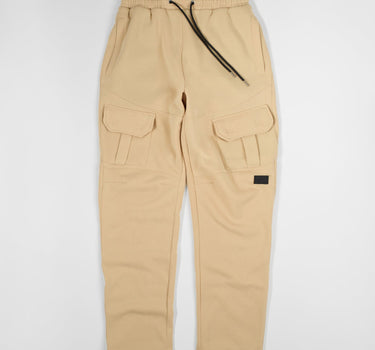 Banks Relaxed Fit Fleece Cargo Pants - Beige