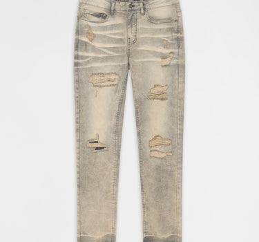 Desert Fade Distressed Skinny Jeans - Grey