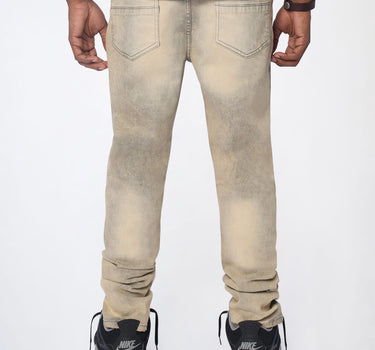 Desert Fade Distressed Skinny Jeans - Grey