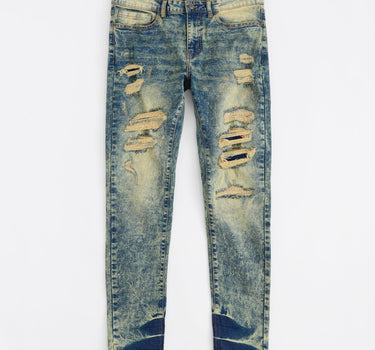 Hookey Distressed Denim Pants - Light Indigo