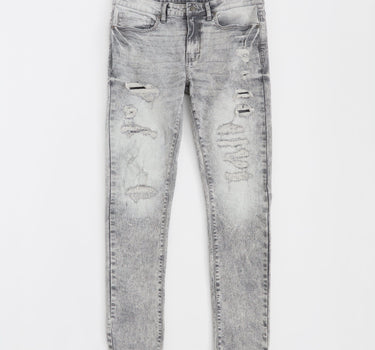 Lexington Distressed Denim Pants - Grey