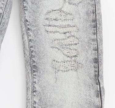 Lexington Distressed Denim Pants - Grey