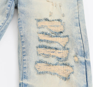 Clubhouse Distressed Denim Pants - Medium Indigo