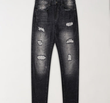 Frosty Washed Distressed Denim Pant - Grey