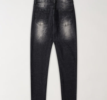 Frosty Washed Distressed Denim Pant - Grey
