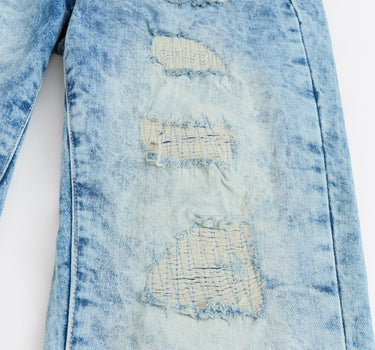 Dawn Distressed Denim Jeans - Blue