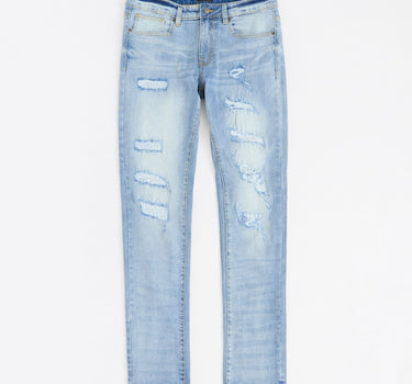 Float Distressed Denim Jeans - Blue