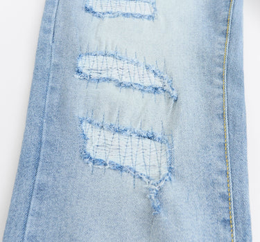 Float Distressed Denim Jeans - Blue