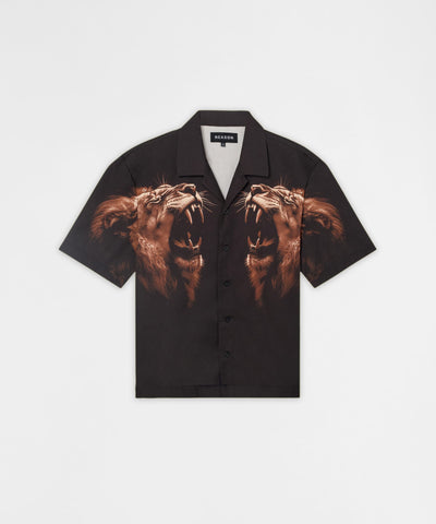 PRINTED TWILL LION SHIRT