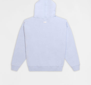 Essential Heavyweight Fleece Baggy Fit Washed Hoodie - Blue