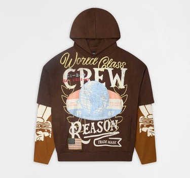 Masters 2fer Pullover Hoodie - Brown