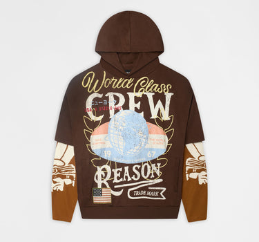 Masters 2fer Pullover Hoodie - Brown