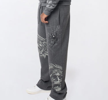 Victoria Embroidered Jogger - Grey