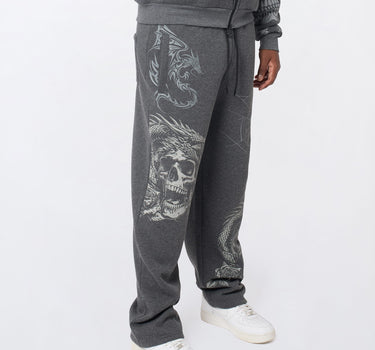Victoria Embroidered Jogger - Grey