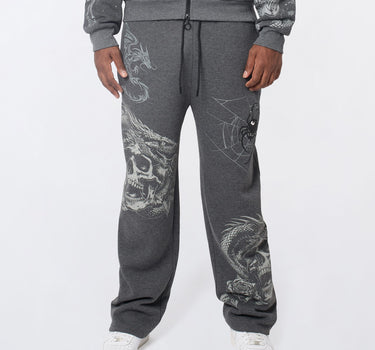 Victoria Embroidered Jogger - Grey