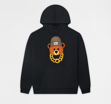Henry Bear Chenille Hoodie - Black