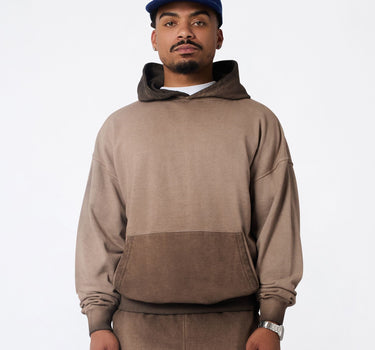 Washed Essentials Pullover Hoodie - Brown