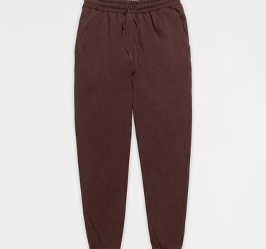 Essential Heavyweight Fleece Cinched Washed Sweats - Brown