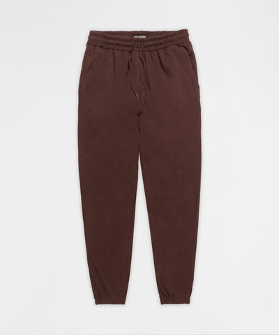 Essential Heavyweight Fleece Cinched Washed Sweats - Brown