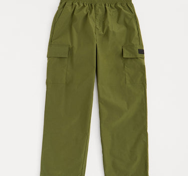 Real Relaxed Fit Cargo Twill Pants - Olive Green
