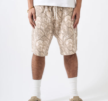 Washed Essential Shorts - Camo