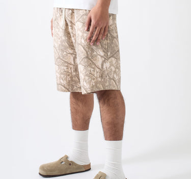 Washed Essential Shorts - Camo