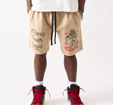 Paper Chaser Embroidered Short - Khaki
