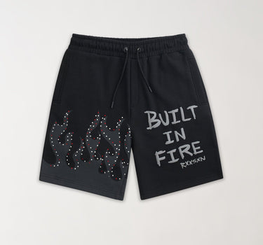 Burns Deep Rhinestone Short - Black