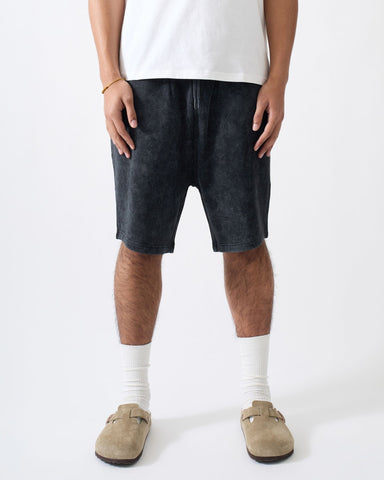 Essential Classic Washed Shorts - Black