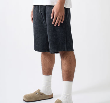 Essential Classic Washed Shorts - Black