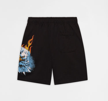 First Class Embroidered Fleece Short - Black