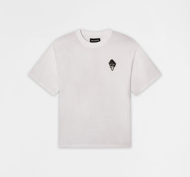 Chest Hit Embroidered Short Sleeve Tee - White