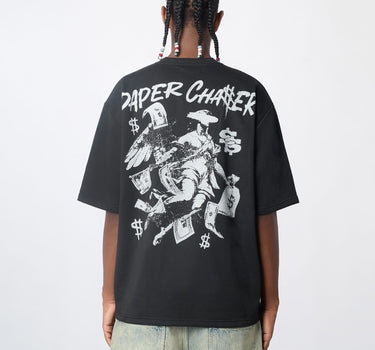Paper Chaser Interlock Shor Sleeve Tee - Black RTD