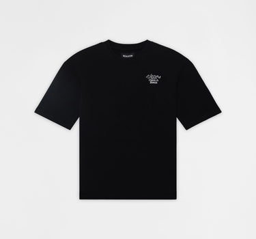 Paper Chaser Embroidered Short Sleeve Tee - Black