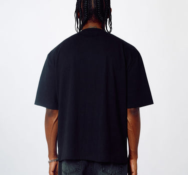 Forgives Embroidered Short Sleeve Tee - Black