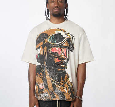 Soldier Respect All Short Sleeve Tee - Cream